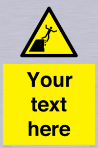 Custom Warning unstable cliff edge